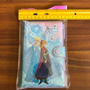 🐳 Frozen Anna & Elsa small notebook from Japan